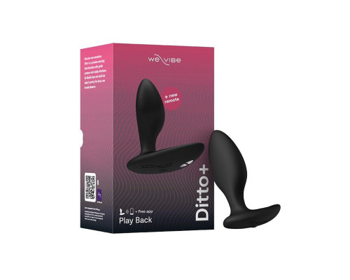 Заказать Черная анальная вибровтулка We-Vibe Ditto+ Заказать Черная анальная вибровтулка We-Vibe Ditto+