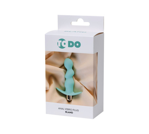 Мятная анальная вибровтулка Bland - 12 см.