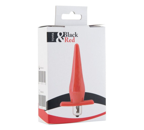 Красная водонепроницаемая вибровтулка Black Red - 12,7 см.