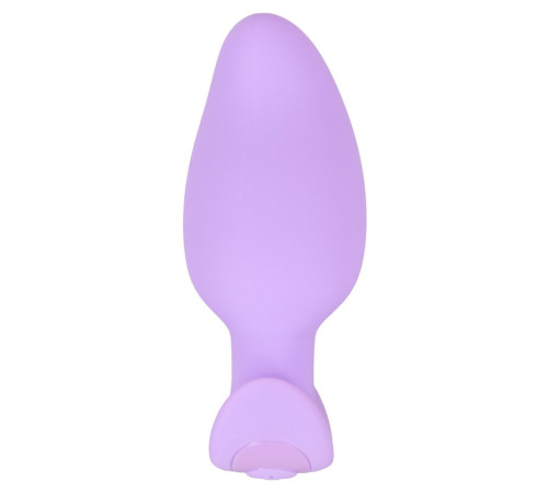 Сиреневая анальная пробка с вибрацией Cuties Vibrating Mini Butt Plug - 8 см.