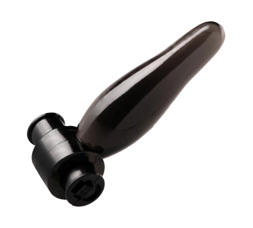 Дымчатая анальная мини-пробка с вибропулей Vibrating Bum Tickler Mini Anal Plug - 6,3 см.