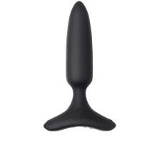 Черная анальная вибропробка HUSH 2 Size S - 12,1 см.