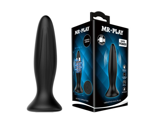Заказать Черная анальная вибропробка Mr Play - 12,8 см.