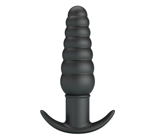 Черный анальный вибростимулятор Aeolis - 11 см.