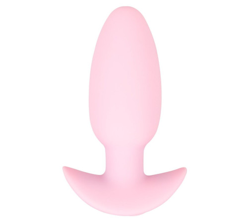 Розовая анальная пробка с вибрацией Cuties Vibrating Mini Butt Plug - 8 см.