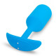 Заказать Голубая вибропробка для ношения B-vibe Snug Plug 3 - 12,4 см.