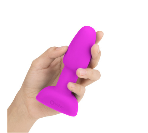 Ярко-розовая анальная пробка с римминг-эффектом Rimming Petite - 12 см.