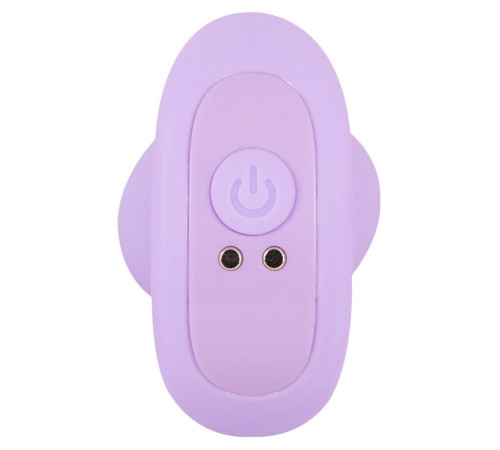 Сиреневая анальная пробка с вибрацией Cuties Vibrating Mini Butt Plug - 8 см.