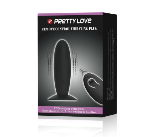 Анальная пробка с вибрацией и пультом управления Remote Control Vibrating Plug - 11 см.