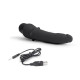 Заказать Черный анальный вибратор 7  Slim Anal Realistic Vibrator - 20 см.