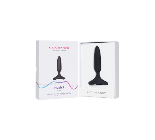 Черная анальная втулка Hush 2 (XS) - 12,1 см.