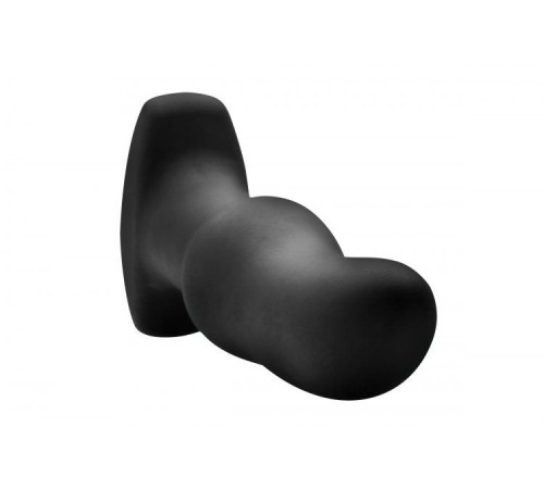 Черная вибропробка Model M Curved Rimming Plug with Remote - 15 см. Черная вибропробка Model M Curved Rimming Plug with Remote - 15 см.