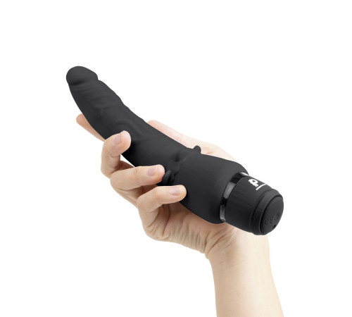 Черный анальный вибратор 7  Slim Anal Realistic Vibrator - 20 см.