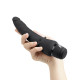 Заказать Черный анальный вибратор 7  Slim Anal Realistic Vibrator - 20 см.