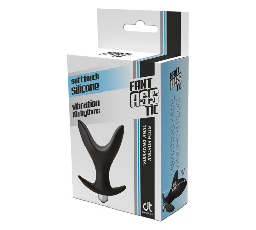 Черная анальная пробка Vibrating Anal Anchor Plug - 10 см. Черная анальная пробка Vibrating Anal Anchor Plug - 10 см.