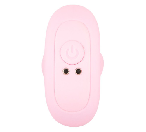 Розовая анальная пробка с вибрацией Cuties Vibrating Mini Butt Plug - 8 см.