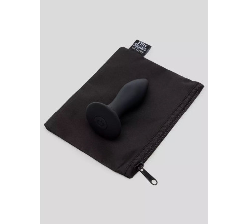 Черная анальная вибропробка Sensation Rechargeable Vibrating Butt Plug - 8,9 см.