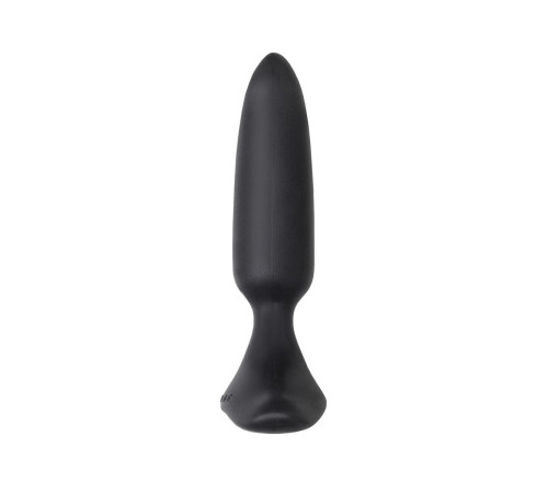 Черная анальная вибропробка HUSH 2 Size S - 12,1 см.