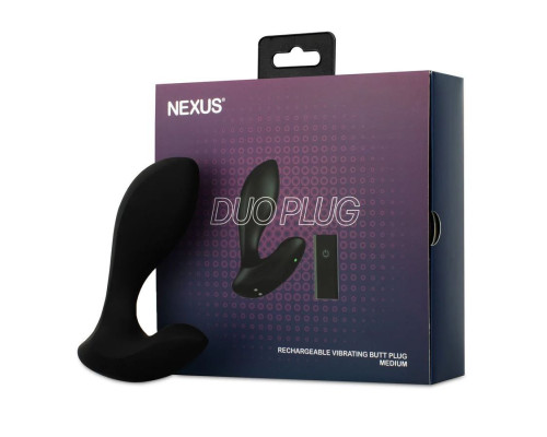 Заказать Черная анальная вибровтулка Nexus Duo Plug Medium