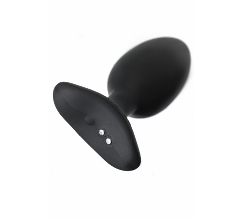 Черная анальная втулка LOVENSE Hush 2 (M) - 13,5 см.