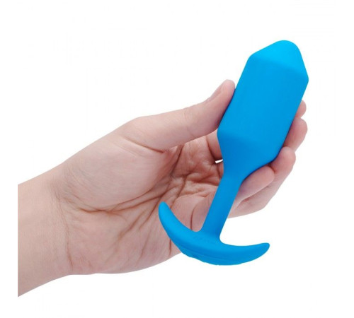 Голубая вибропробка для ношения B-vibe Snug Plug 3 - 12,4 см. Голубая вибропробка для ношения B-vibe Snug Plug 3 - 12,4 см.