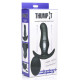Заказать Черная анальная вибропробка Kinetic Thumping 7X Prostate Anal Plug - 13,3 см.