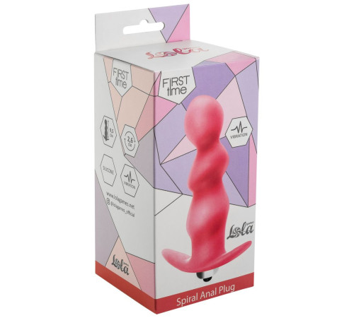 Розовая фигурная анальная вибропробка Spiral Anal Plug - 12 см. Розовая фигурная анальная вибропробка Spiral Anal Plug - 12 см.