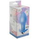 Заказать Голубая анальная вибропробка Bulb Anal Plug - 10 см.