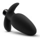 Заказать Черная анальная вибропробка Silicone Saddle Plug - 12,1 см.