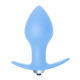 Заказать Голубая анальная вибропробка Bulb Anal Plug - 10 см.