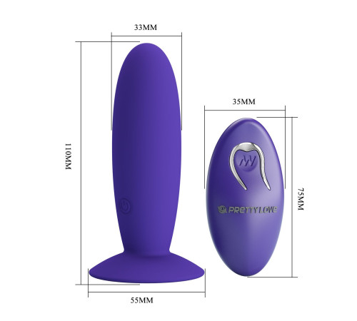 Фиолетовый анальный вибростимулятор Remote Control Vibrating Plug Youth - 11 см. Фиолетовый анальный вибростимулятор Remote Control Vibrating Plug Youth - 11 см.