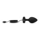 Заказать Черная вибропробка Vibrating Jewel Plug XXL - 12 см.