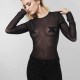 Заказать Черные крестообразные пэстисы FLASH CROSS PASTIES