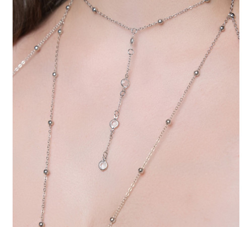 Оригинальная золотистая подвеска на тело с бусинками