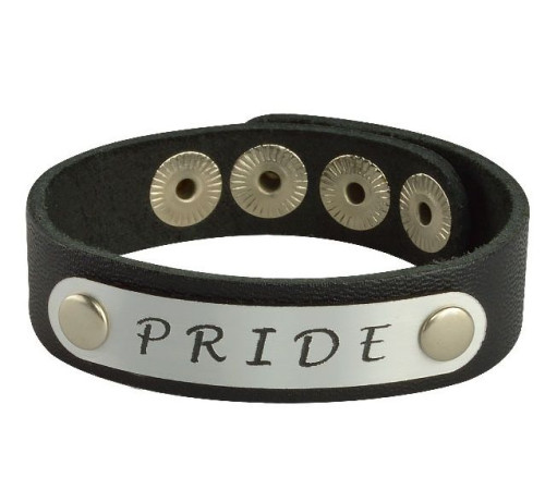 Кожаный браслет PRIDE