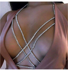 Эротический аксессуар на грудь со стразами «Оки-Чпоки»