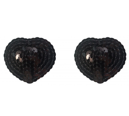 Черные пэстисы-сердечки Rand