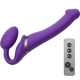 Заказать Фиолетовый безремневой вибрострапон Silicone Bendable Strap-On - size M
