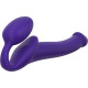 Заказать Фиолетовый безремневой страпон Silicone Bendable Strap-On - size S