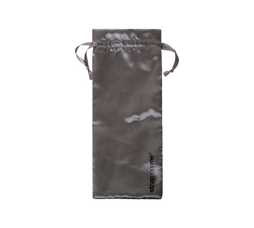 Черный безремневой вибрострапон Silicone Bendable Strap-On - size M