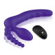 Заказать Фиолетовый безремневой страпон с пультом ДУ 7’’ Remote Control Strapless - 24 см.