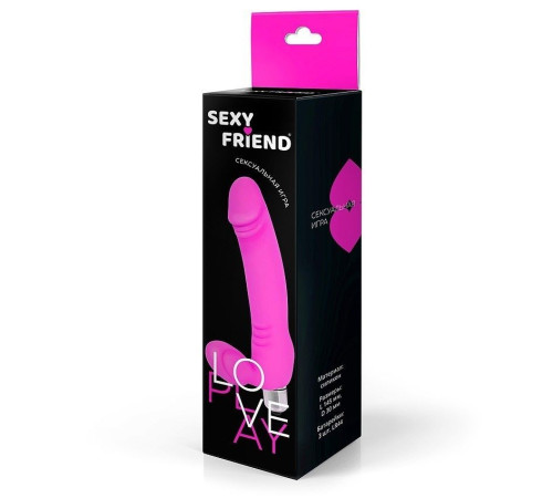 Розовый безремневой страпон Sexy Friend