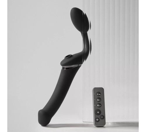 Черный безремневой вибрострапон Strap-On-Me Multi Orgasm Size XL Черный безремневой вибрострапон Strap-On-Me Multi Orgasm Size XL