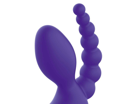 Заказать Фиолетовый безремневой страпон с пультом ДУ 7’’ Remote Control Strapless - 24 см.