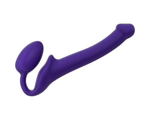 Заказать Фиолетовый безремневой страпон Silicone Bendable Strap-On - size S Заказать Фиолетовый безремневой страпон Silicone Bendable Strap-On - size S