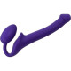 Заказать Фиолетовый безремневой страпон Silicone Bendable Strap-On - size S