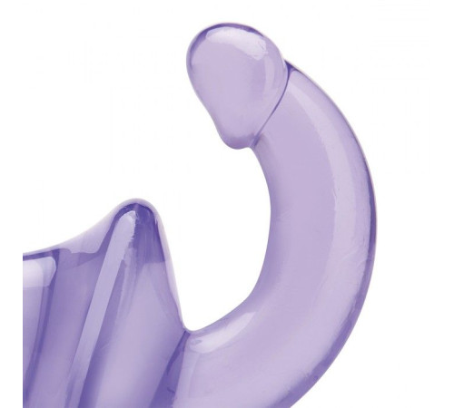 Фиолетовый безремневой страпон Strapless Strap-On