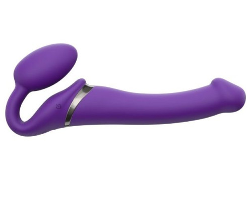 Заказать Фиолетовый безремневой вибрострапон Silicone Bendable Strap-On - size M Заказать Фиолетовый безремневой вибрострапон Silicone Bendable Strap-On - size M