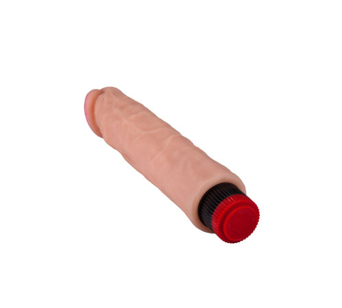 Вибратор-реалистик с розовой головкой - 26,2 см.