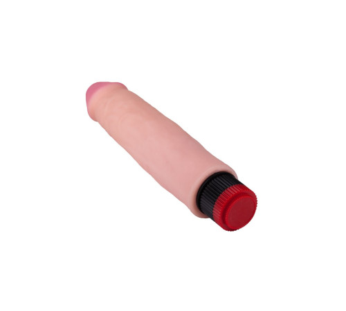 Реалистичный вибромассажер с встроенным пультом - 24,2 см.